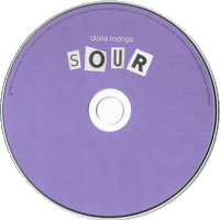 olivia rodrigo 's sour cd has a purple cover