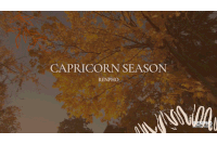 an advertisement for capricorn season renpho shows a pair of goggles