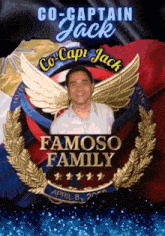 a poster for co-captain jack famouso family april 8th 2020