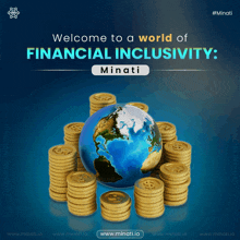 a poster that says welcome to a world of financial inclusivity on it