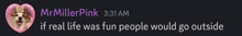 a message from mr miller pink at 3:31 am