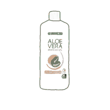 a bottle of aloe vera drinking gel peach flavour