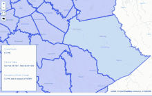 a map showing the county of floyd and the effective date