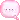a pixel art of a pink speech bubble with three dots .