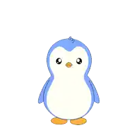 a penguin says merry christmas to all