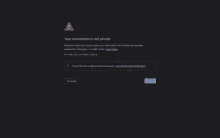 a computer screen that says your connection is not private on it