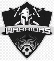 a black and white logo for the warriors