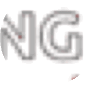 a close up of a pixelated image of the word ng .