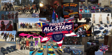 a collage of images with the words project all-stars on it