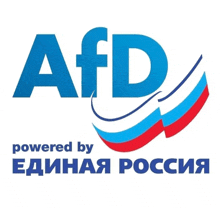 a logo for afd which is powered by the russian federation