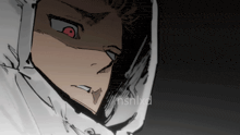 a drawing of a man with red eyes and the name nsnixd below it