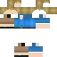 a minecraft skin of a man with a blue shirt