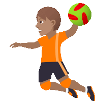 Playing Handball Joypixels Sticker