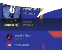 a screenshot of sneaky flesh 's profile with a picture of a rabbit