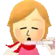 a cartoon girl is holding a pregnancy test in her hands .
