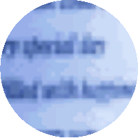 a blue circle with a few lines of text in it