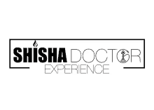 a logo for the shisha doctor experience with a hookah on it