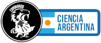 a logo for caminando ciencia argentina has a lion on it