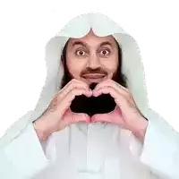 a man with a beard making a heart shape with his hands and the word soadig on the bottom