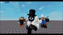 a group of roblox characters are posing for a picture with one wearing a shirt that says purse slash