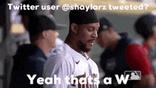 a twitter user @shaylarz tweeted yeah that 's a w.