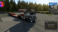 a screenshot of a video game shows a truck with the hood open