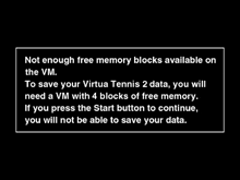 a black screen with white text that reads " not enough free memory blocks available on the vm "