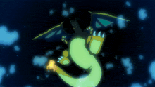 a cartoon drawing of a dragon with the letter s on its back