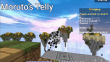 a screenshot of a video game called moruto 's telly shows a bridge