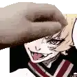 a close up of a cartoon character wearing a hat .