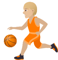 an illustration of a boy playing basketball