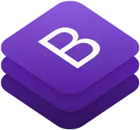 a stack of purple squares with a white letter b on them