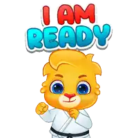 a cartoon character with the words i am ready written above him