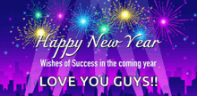 a happy new year wishes of success in the coming year