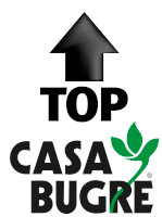 a logo for top casa bugre with a black arrow pointing up