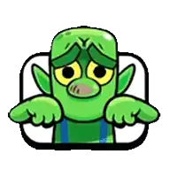 a cartoon illustration of a green monster with a sad look on his face and arms .