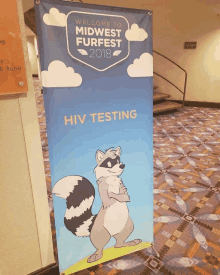 a sign that says hiv testing on it