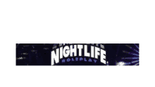 a nightlife roleplay logo is displayed on a ferris wheel .