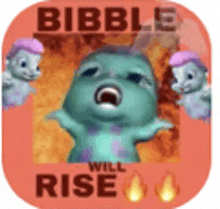 the app icon for bibble will rise with a picture of a baby monster