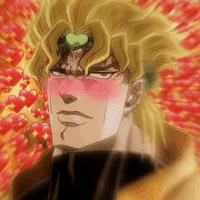 dio from jojo 's bizarre adventure with hearts around his face