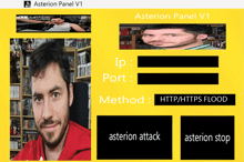 asterion panel v1 has a picture of a man and a picture of a man with a beard