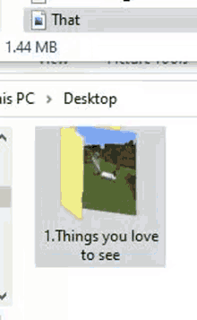 a screenshot of a computer screen with a mouse pointer pointing to a picture .