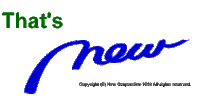 a blue and green logo that says that 's new copyright ( c ) new corporation 1996 all rights reserved