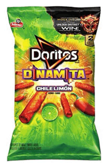 a bag of doritos dynamita chile limon