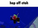 a picture of a ball with the words hop off etoh on it