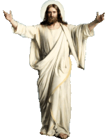 a picture of jesus with his arms outstretched