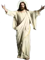 a picture of jesus with his arms outstretched