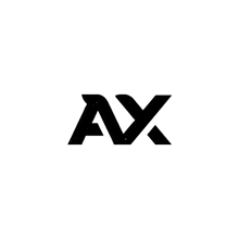 a black and white logo for a company called avx