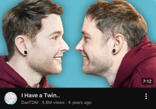a video titled i have a twin has 5.8m views