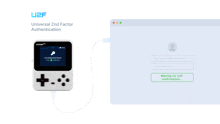 u2f universal 2nd factor authentication is being displayed